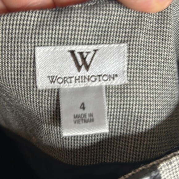 Worthington Skirt Size 4 Lot of 2 - Black Floral & Gray - Picture 9 of 12